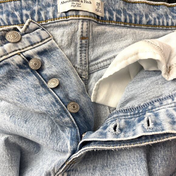 Abercrombie & Fitch Dad High Rise SZ 26 2 - Picture 9 of 11